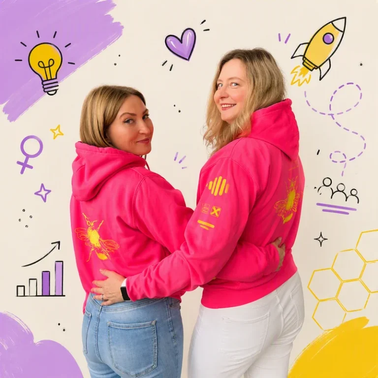 Zwei Frauen beim Hackathon „Ideas into Impact“